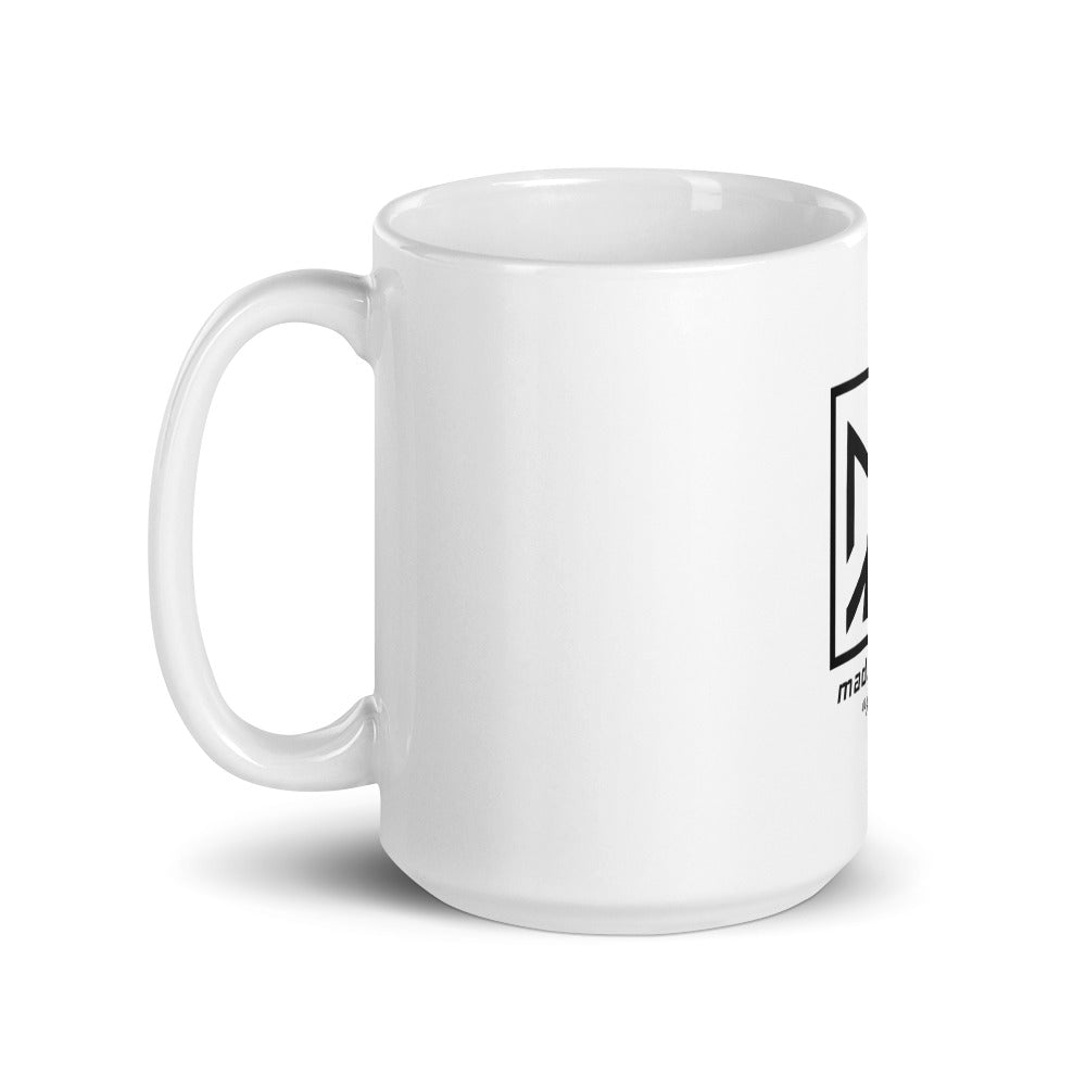 White glossy mug Made A Way Apparel