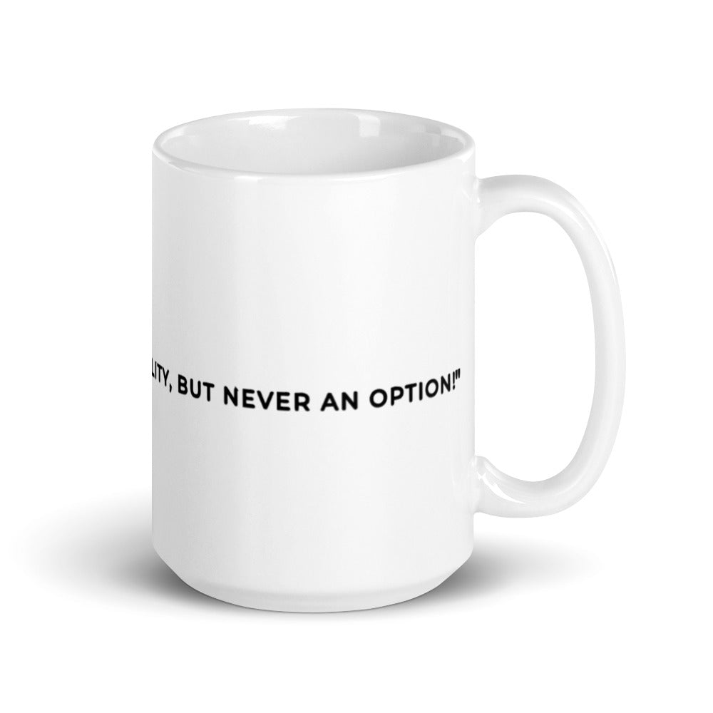 White glossy mug Made A Way Apparel