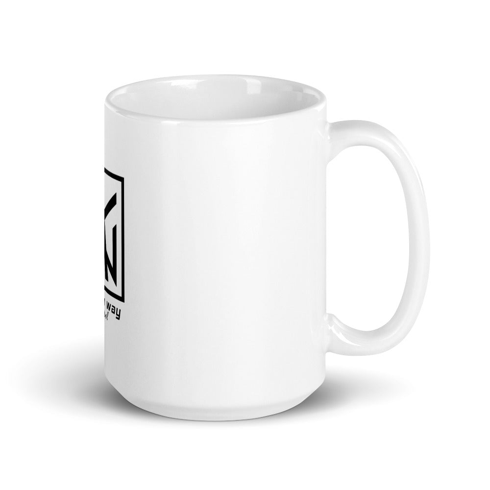 White glossy mug Made A Way Apparel